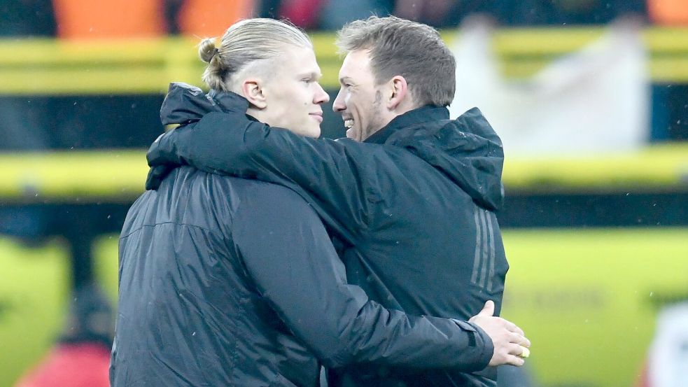 Ein Duell mit Norwegen um Superstar Erling Haaland (l.) ist für die DFB-Elf möglich. (Archivbild) Foto: Bernd Thissen