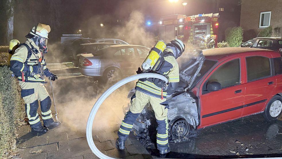 Die Feuerwehr Loga war in der Nacht im Einsatz. Foto: Feuerwehr