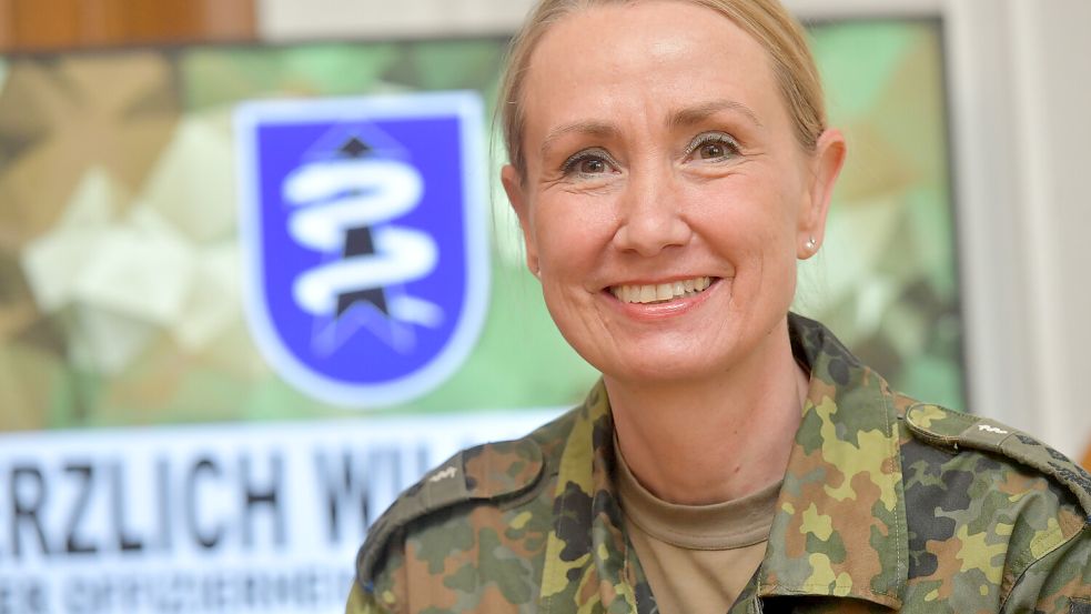 Oberstarzt Dr. Mascha-Christine Groß wird ist die Kommandeurin des Kommando Schnelle Einsatzkräfte Sanitätsdienst „Ostfriesland“ (Kdo SES) in Leer. Foto: Klaus Ortgies/Archiv