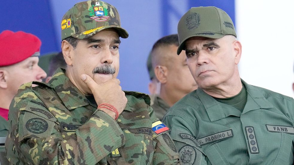 Die US-Regierung hat wegen Drogenvorwürfen ein millionenschweres Kopfgeld auf Venezuelas Präsident Maduro ausgesetzt. (Archivbild) Foto: Ariana Cubillos/AP/dpa