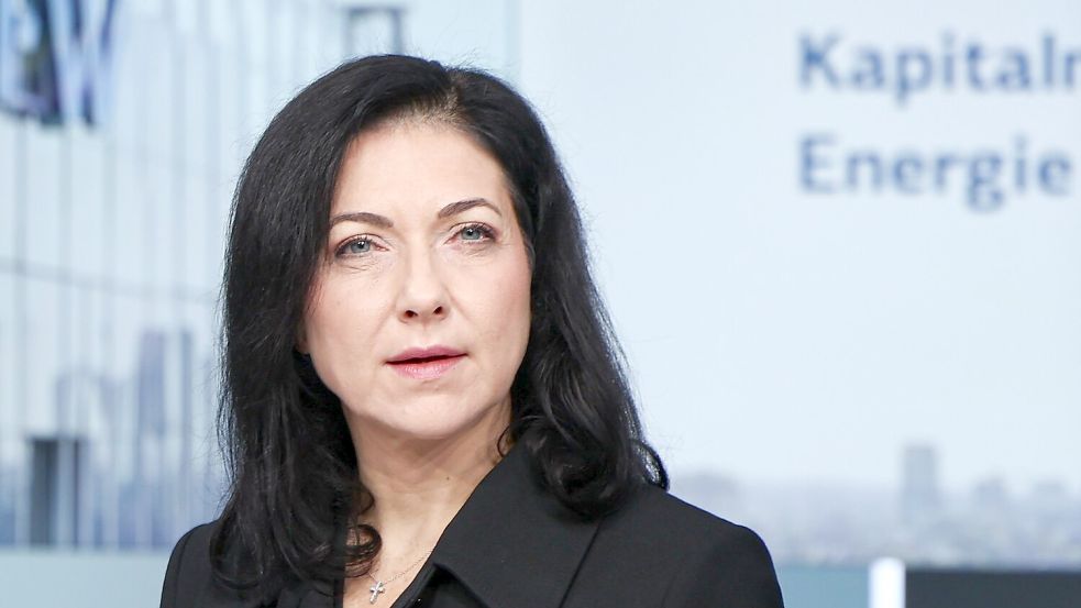 Wirtschaftsministerin Reiche wirbt in Frankfurt für den Standort Deutschland Foto: Hannes P. Albert/dpa