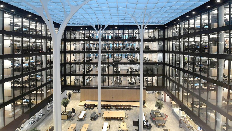 Amazon hat eine neue Deutschlandzentrale in München eröffnet Foto: -/Amazon/dpa