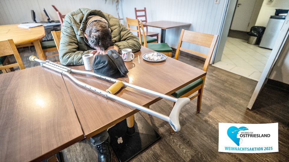 Völlig erschöpft – in diesem Zustand kommen viele Hilfesuchende in den Tagesaufenthalt an der Hansastraße. Foto: Klaus Ortgies