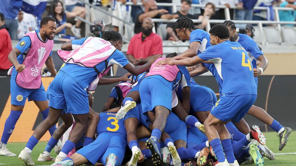 Mit dem 0:0 gegen Jamaika gelang Curaçao die Qualifikation für die WM 2026. Jetzt spielt das kleine Land gegen Deutschland in der Gruppenphase. Foto: IMAGO/Troy Taormina