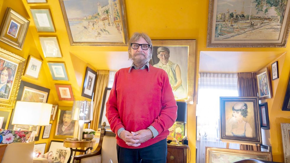 Wenn doch mal ein Platz an der Wand leer ist - dann ist das Werk gerade an ein Museum verliehen. Foto: Boris Roessler