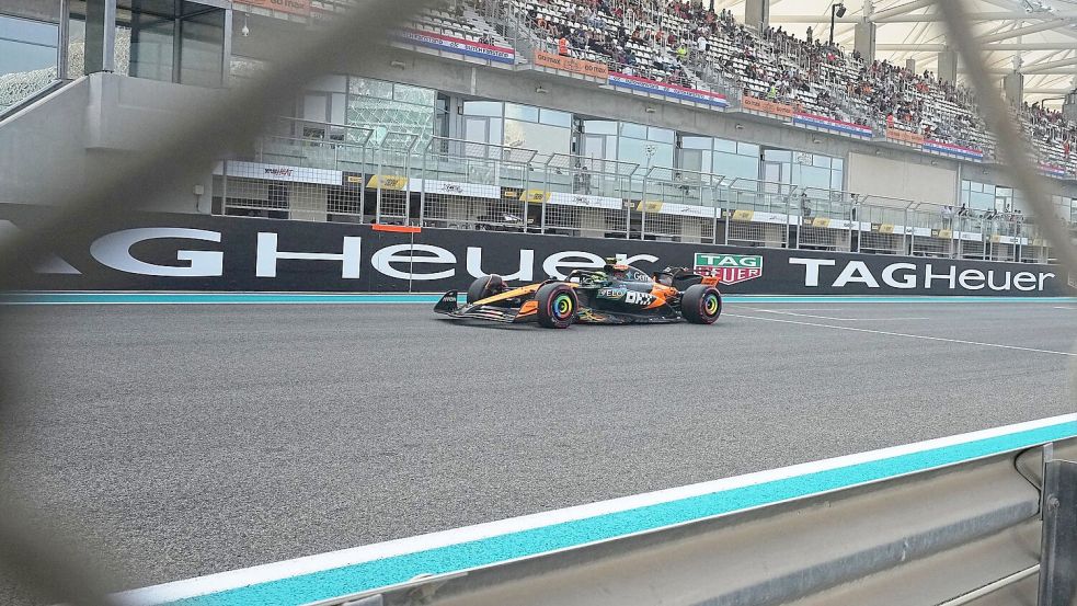 Norris musste auch einen Schreckmoment überstehen. Foto: Fatima Shbair/AP/dpa