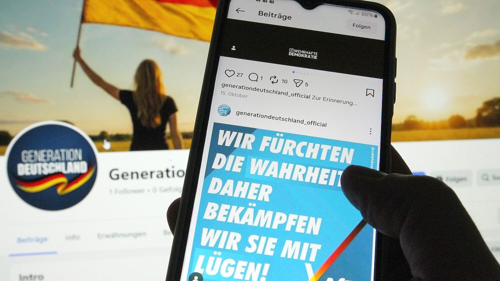 Schon vor der Gründung der neuen Jugendorganisation der AfD hatten linke Gruppen dazu aufgerufen, der „Generation Deutschland“ durch die Besetzung von möglichen Social-Media-Namen den digitalen Wind aus den Segeln zu nehmen. Foto: IMAGO/Hanno Bode