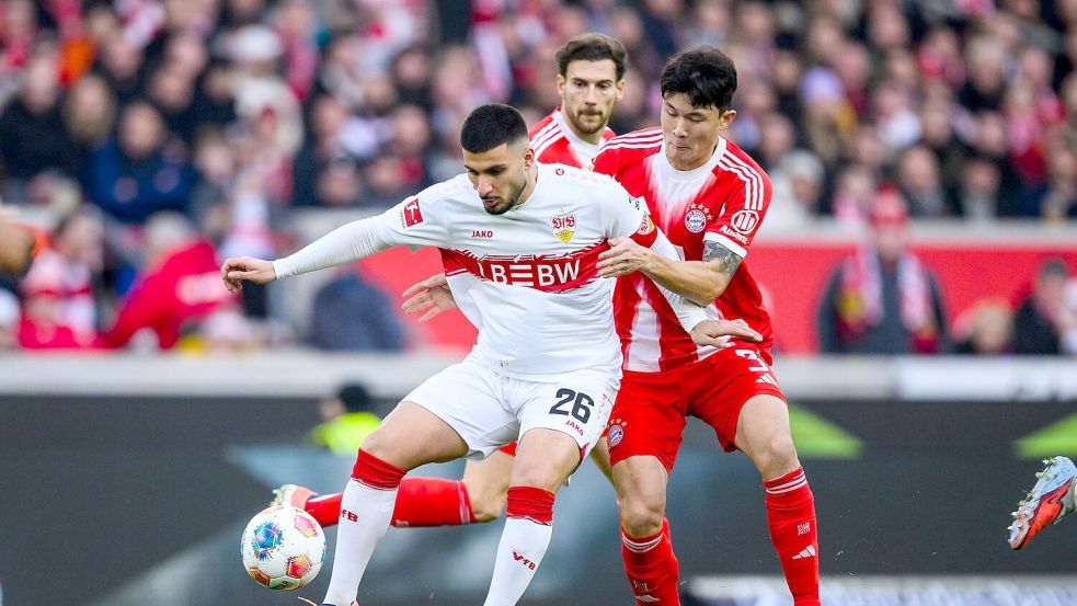Stuttgarts Stürmerstar Deniz Undav (l.) blieb diesmal ohne Treffer. Foto: Tom Weller