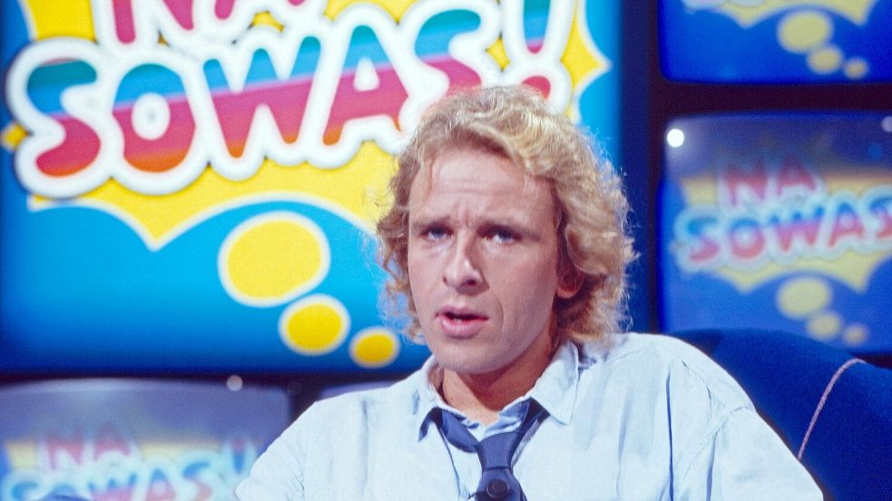In de Vorabendshow „Na Sowas!“ lief Thomas Gottschalk sich für „Wetten, dass ..?“ warm. Foto: IMAGO / United Archives