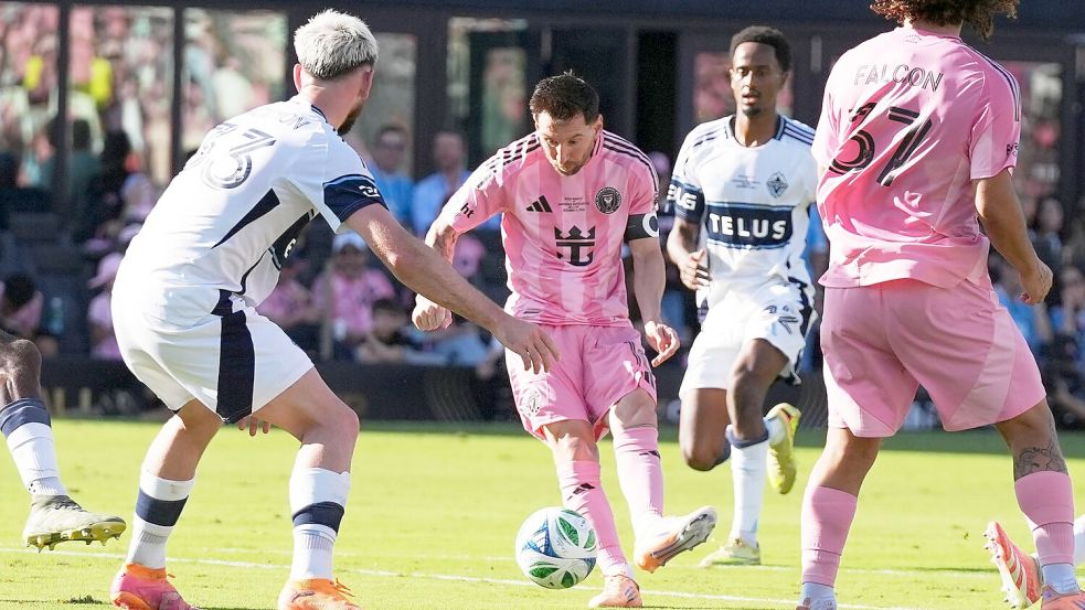 Messi hatte wenig starke Szenen - war aber dennoch an zwei Toren beteiligt. Foto: Lynne Sladky/AP/dpa