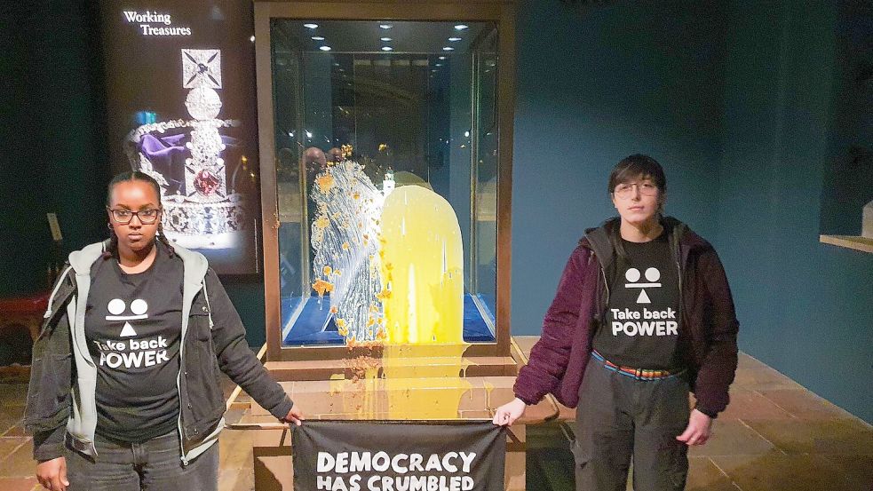 Die Aktivisten hatten eine klare Botschaft. Foto: Take Back Power