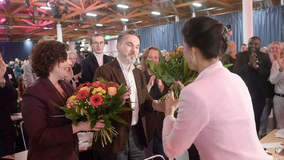 Führungswechsel beim BSW: Wagenknecht hat die Spitze abgegeben, Fabio De Masi und Amira Mohamed Ali übernehmen im Duo. Foto: Klaus-Dietmar Gabbert
