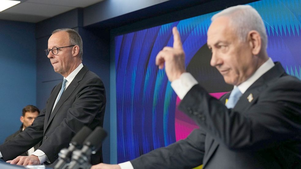 Richtig gute Freunde sind die beiden nicht, aber sie kamen in Jerusalem gut miteinander zurecht. Foto: Ariel Schalit/Pool AP/AP/dpa