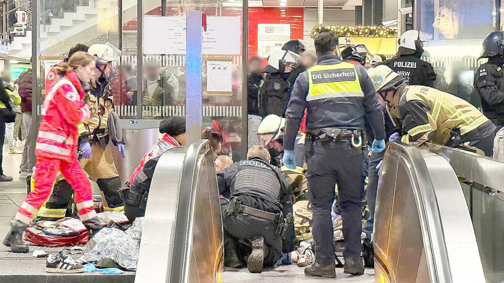 Das Opfer wurde mit einem Messer niedergestochen. Foto: Stephan Witte