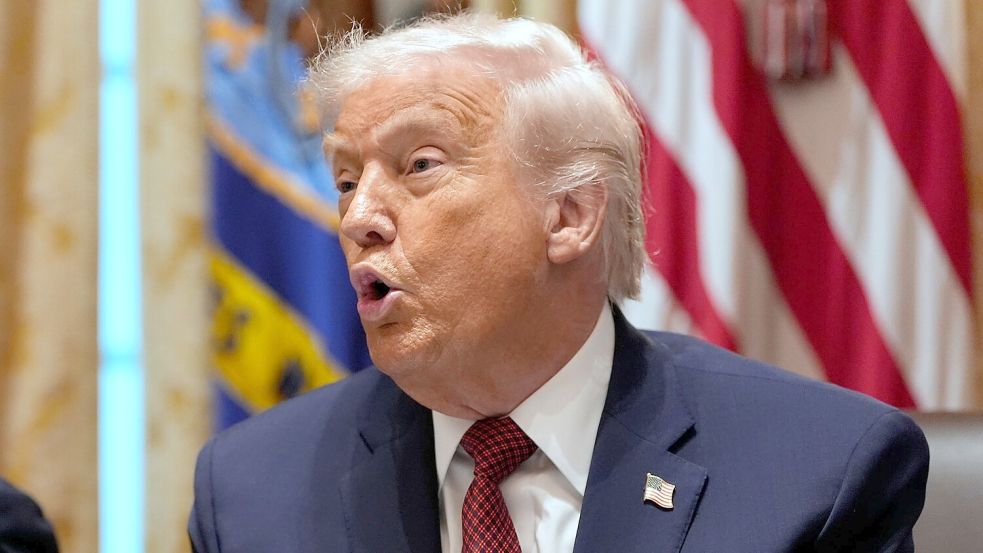 Trump droht dem Nachbarn Mexiko mit Strafzoll Foto: Alex Brandon/AP/dpa