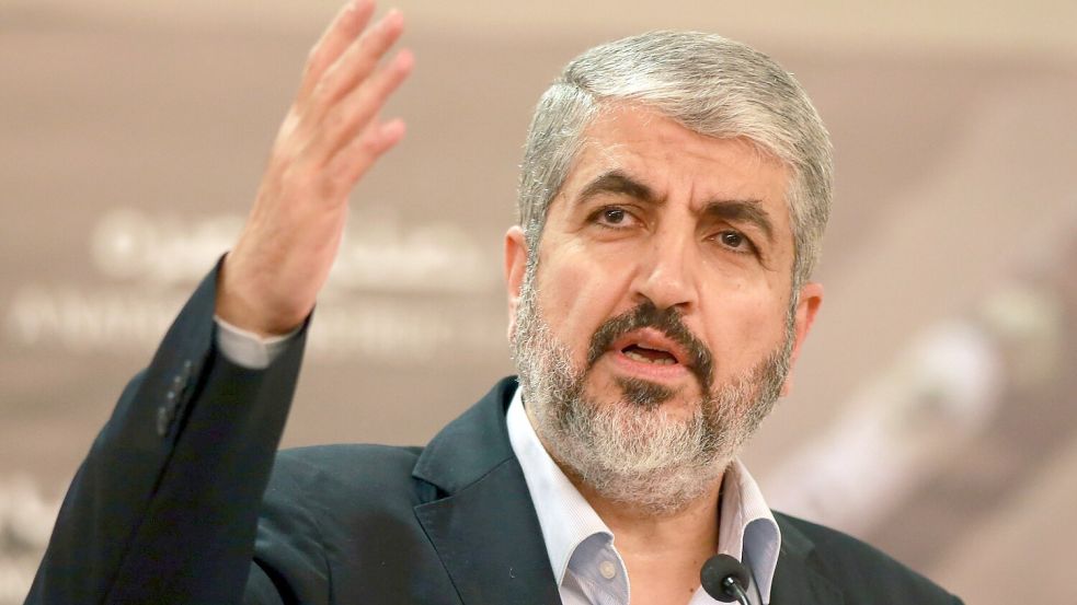 Der ranghohe Hamas-Anführer Chalid Maschal lehnt eine Entwaffnung ab. (Archivbild) Foto: Osama Faisal/AP/dpa