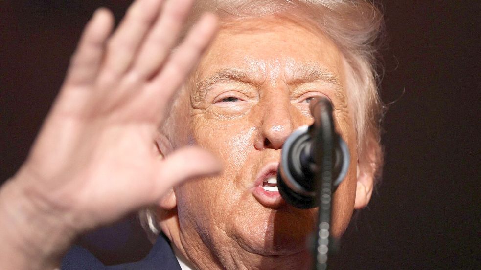 Steht in einer langen Tradition europäisch-amerikanischer Sticheleien: US-Präsident Donald Trump. Foto: ALEX WONG / GETTY IMAGES NORTH AMERICA / Getty Images / AFP