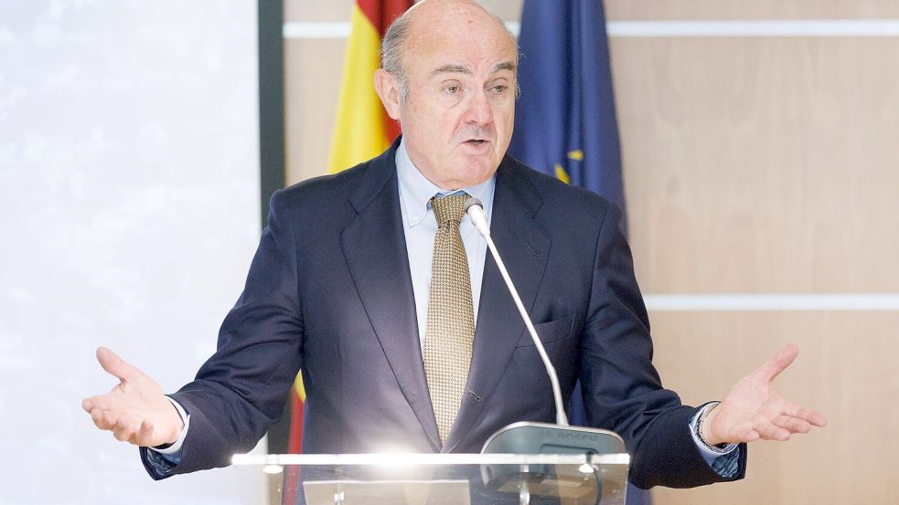 EZB-Vize de Guindos stellte die Empfehlungen der „Taskforce“ vor. (Archivbild) Foto: Eduardo Parra/EUROPA PRESS/dpa