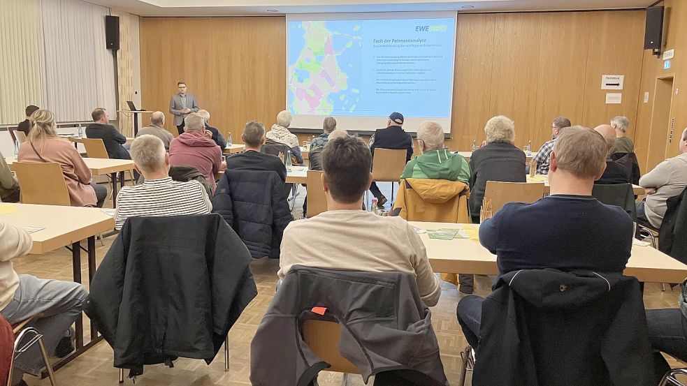 Viele Interessierte nahmen an der Abschlussveranstaltung zur Kommunalen Wärmeplanung im Rathaus in Ihrhove teil. Foto: Gemeinde Westoverledingen