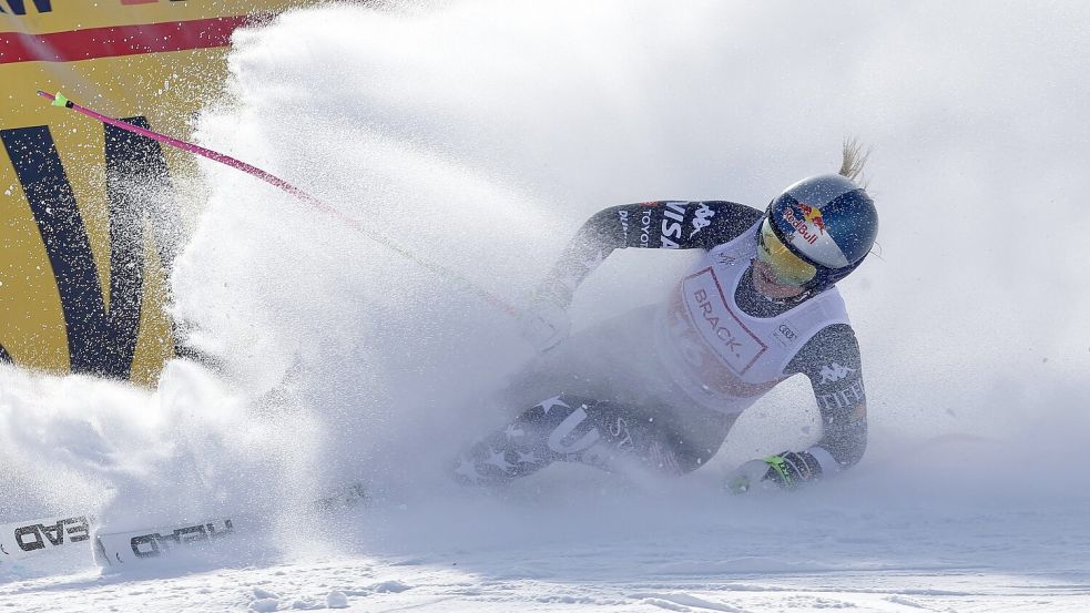 Kaum zu bremsen: Lindsey Vonn fuhr beim Speed-Auftakt in St. Moritz famos. Foto: Luciano Bisi/AP/dpa