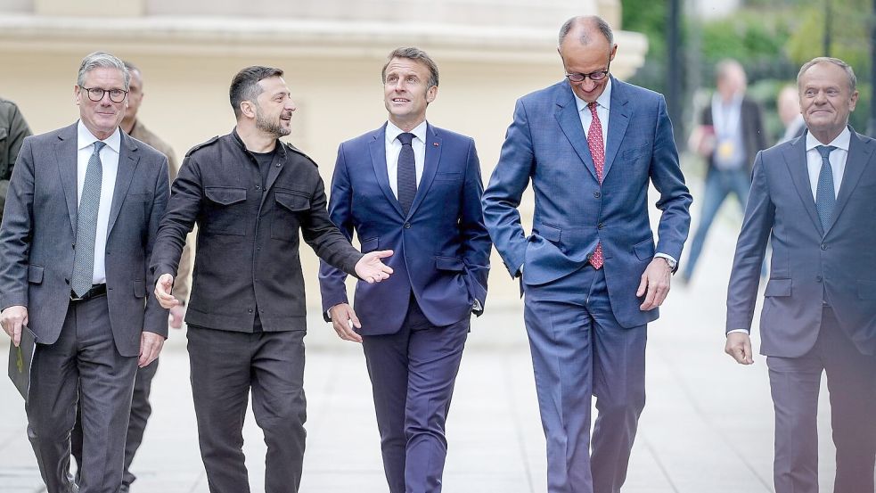 Für die Ukraine und ihre europäischen Verbündeten steht ein Spitzentreffen in Berlin an. (Archivbild) Foto: Kay Nietfeld/dpa