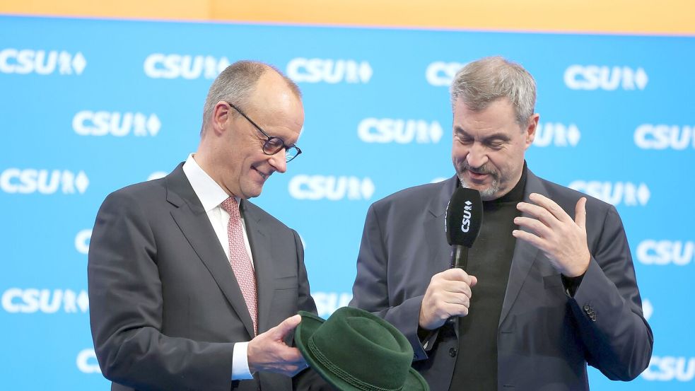 Für CDU-Chef Merz (links) gilt es derzeit, Aufgaben von historischer Bedeutung zu lösen. An diesem Erfolg würde die Politik gemessen. Foto: Karl-Josef Hildenbrand