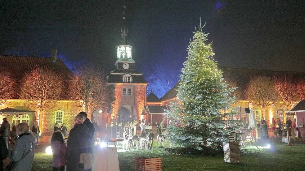 Die Lütetsburger Weihnacht lädt an diesem Wochenende zum Stöbern an vielen Ständen ein. Foto: Bodo Kiefer/Archiv