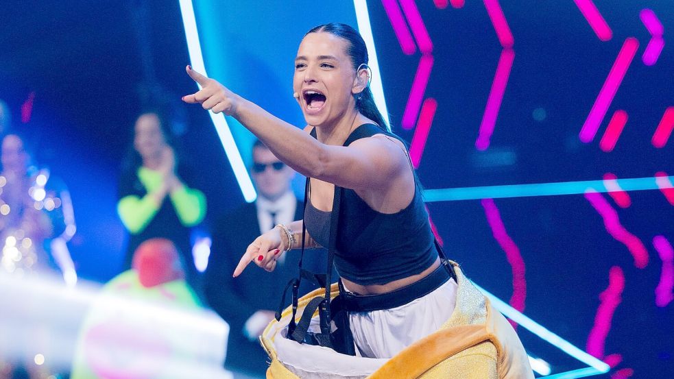 Das Ei-Kostüm trug Amira Aly. Sie wurde Viertplatzierte. Foto: Rolf Vennenbernd