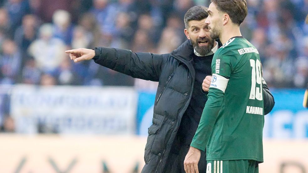 Der Trainer und sein Kapitän: Garanten für Schalkes Aufschwung. Foto: Bernd Thissen