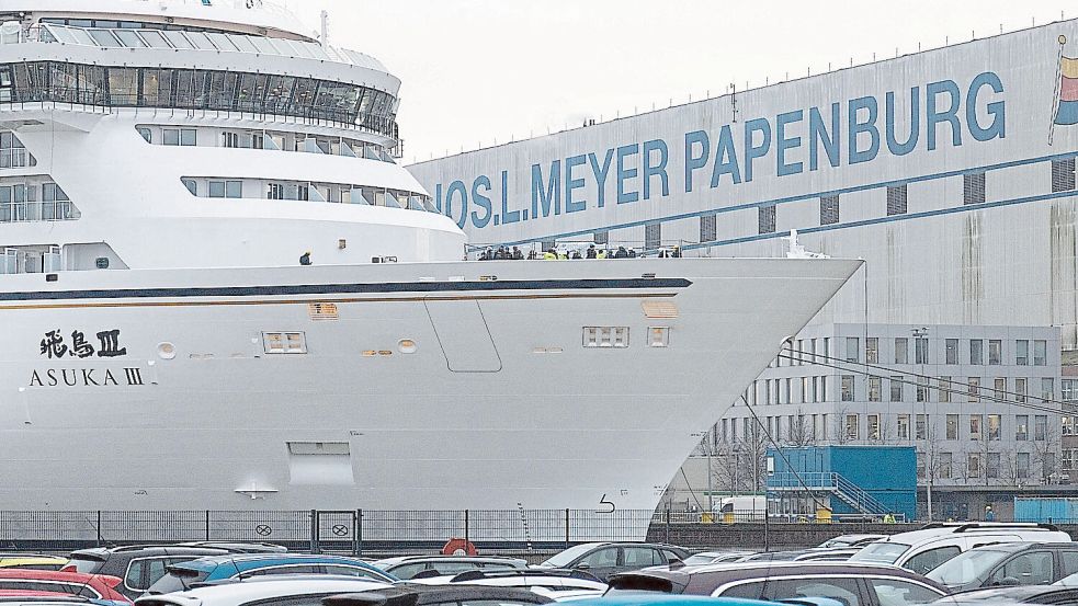 Gute Nachrichten gab es am Montag für die Papenburger Meyer Werft. Foto: Lars Schröer
