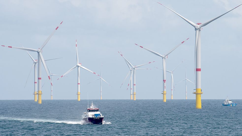 Künftig soll Wilhelmshaven die Gewerbesteuern aus den Offshore-Windparks in der Nordsee erhalten. Foto: DPA