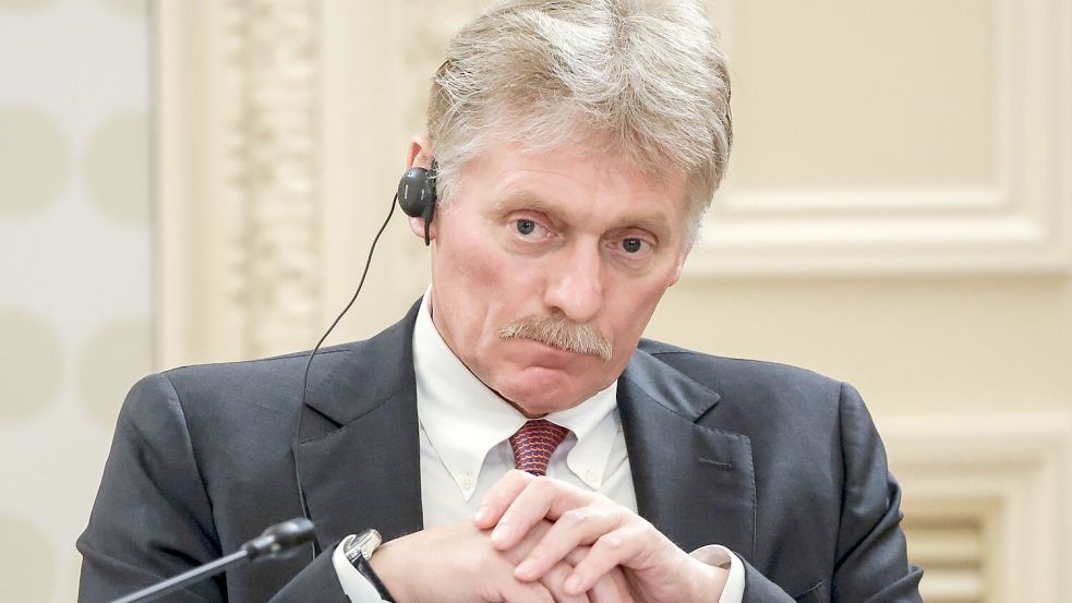Kremlsprecher Dmitri Peskow hat bekräftigt, dass Russland kein Interesse an einem Waffenstillstand im Ukraine-Krieg hat. (Archivbild) Foto: Vyacheslav Prokofyev/Pool Sputni