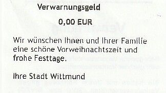 Die Stadt Wittmund lässt Gnade walten. Fotos: privat