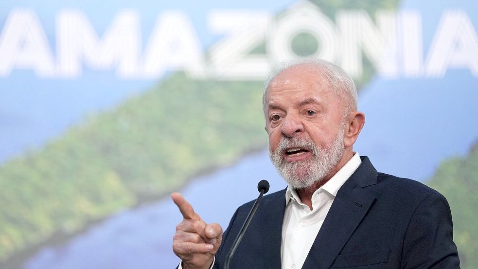 Der brasilianische Präsident Luiz Inacio Lula da Silva droht der EU mit einem Rückzug seines Landes. (Archivbild) Foto: Andre Penner/AP/dpa