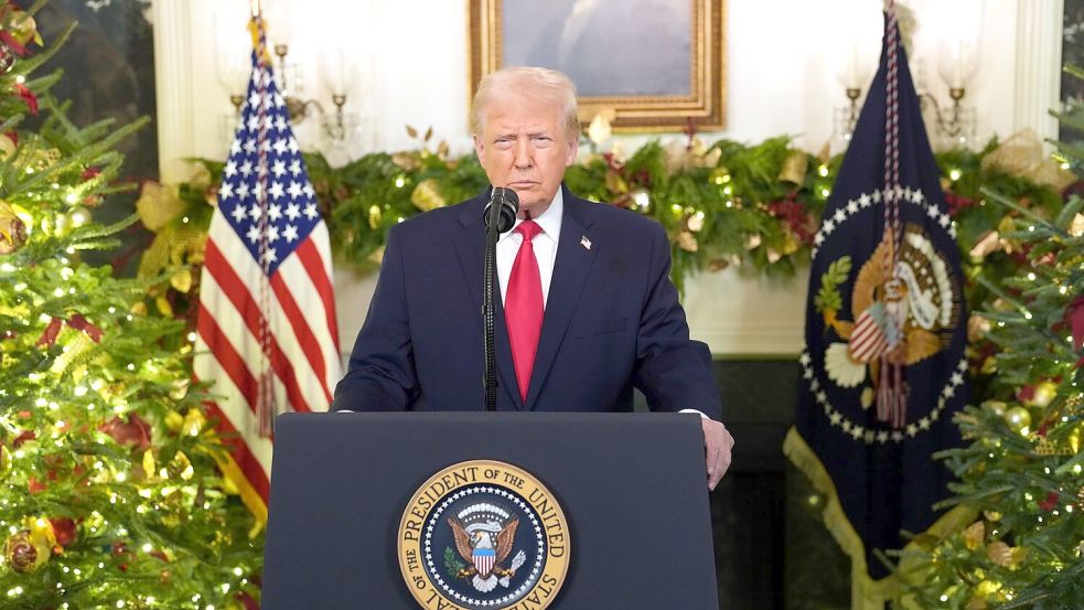 Trump richtete sich mit einer Rede an die Nation. Foto: Doug Mills/Pool The New York Tim