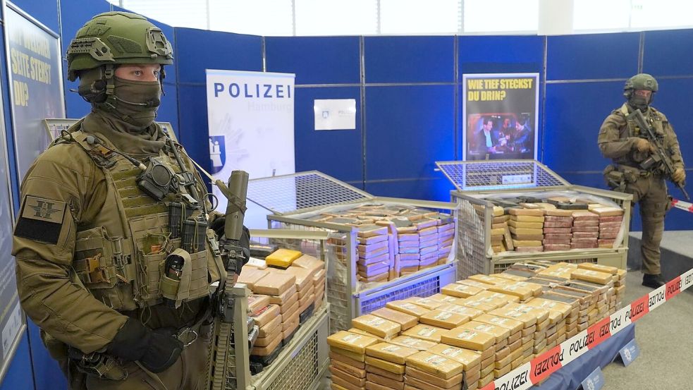 Im Jahr 2025 haben die Behörden in Deutschland bislang weniger Kokain abgefangen als in den Vorjahren. (Archivbild) Foto: Marcus Brandt/dpa