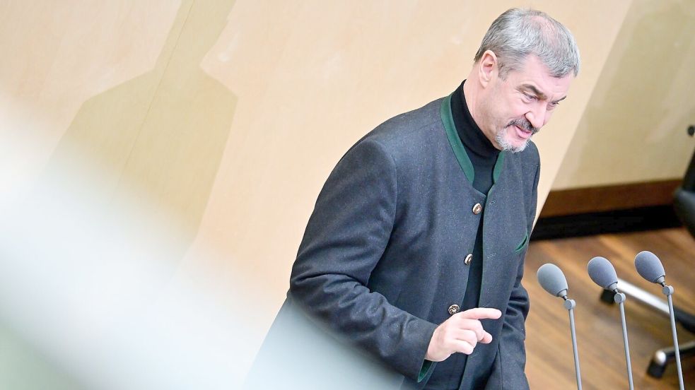 Verteidigt im Bundesrat die Senkung der Umsatzsteuer für Gastronomen: Bayerns Ministerpräsident Söder Foto: Sebastian Gollnow