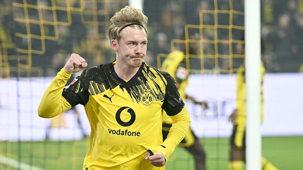 Julian Brandt brachte den BVB früh in Führung. Foto: Bernd Thissen