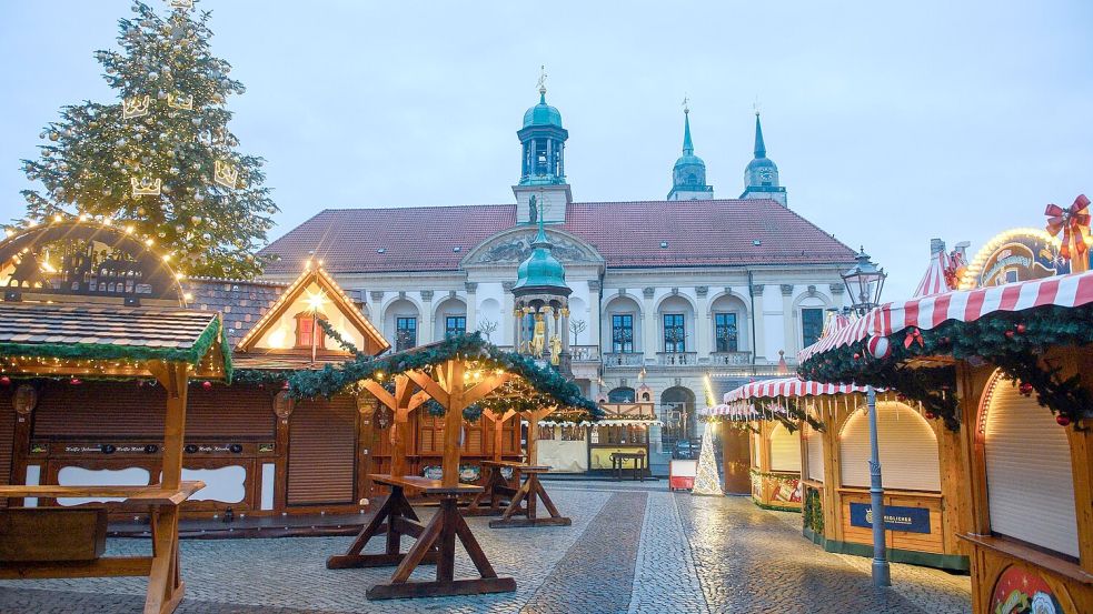 Der Magdeburger Weihnachtsmarkt blieb für einen Tag geschlossen. Foto: Klaus-Dietmar Gabbert