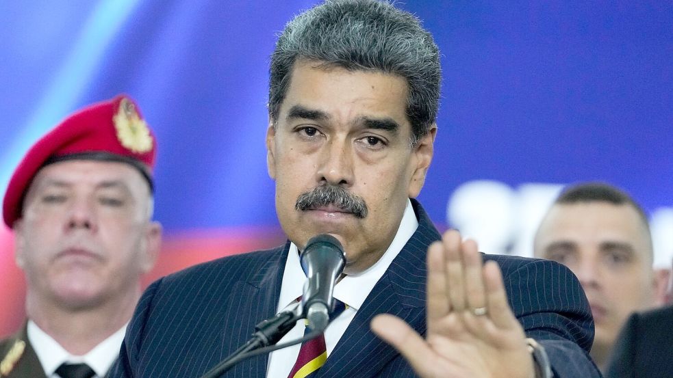 Maduro fürchtet einen Umsturzversuch der USA in seinem Land. Foto: Matias Delacroix/AP/dpa