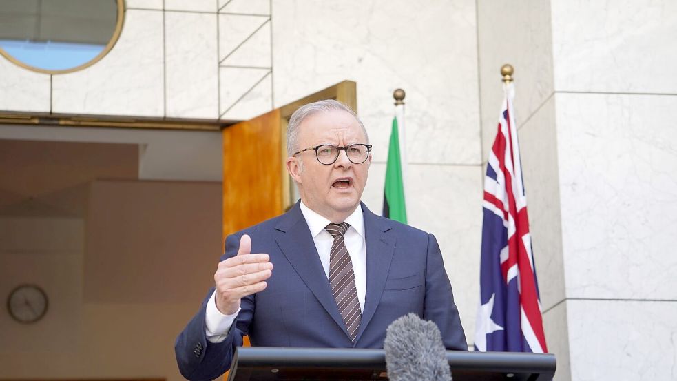 Australiens Premier Albanese lässt nach dem Terroranschlag die Arbeit der Geheimdienste und Strafverfolgungsbehörden überprüfen. (Archivbild) Foto: Dominic Giannini