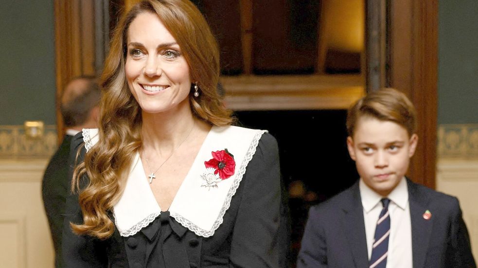 Prinzessin Kate ist in Großbritannien sehr beliebt. (Archivbild) Foto: Jack Taylor/Pool Reuters/AP/dpa