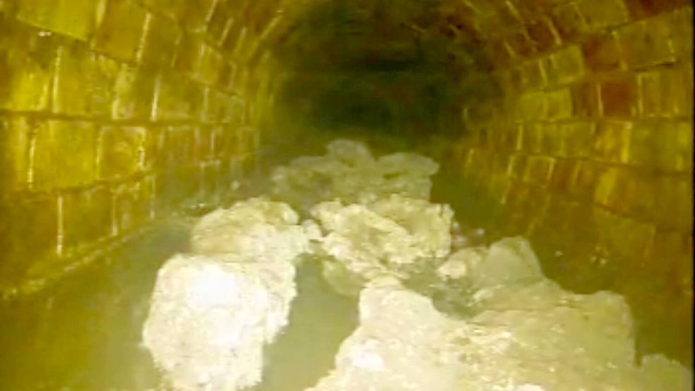 Ekliger Fund: Im Londoner Kanalsystem wurde ein riesiger Fettklumpen entdeckt. Foto: Thames Water