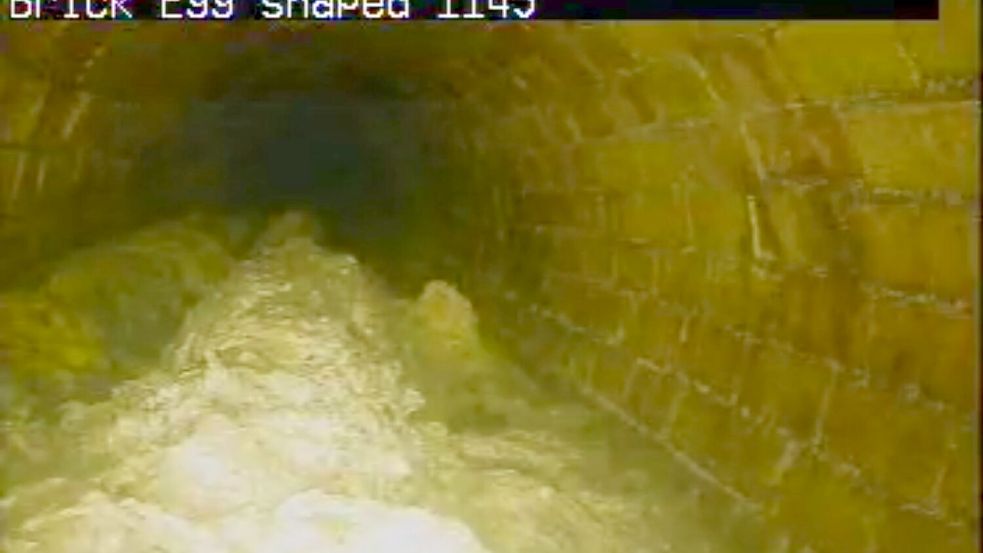 Der Fettberg wiegt etwa 100 Tonnen. Foto: Thames Water