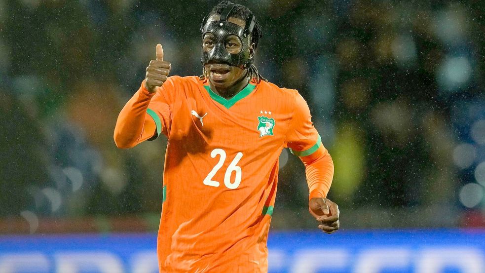 Bundesligaprofi Yan Diomande gewinnt mit der Elfenbeinküste beim Afrika-Cup. Foto: Themba Hadebe/AP/dpa