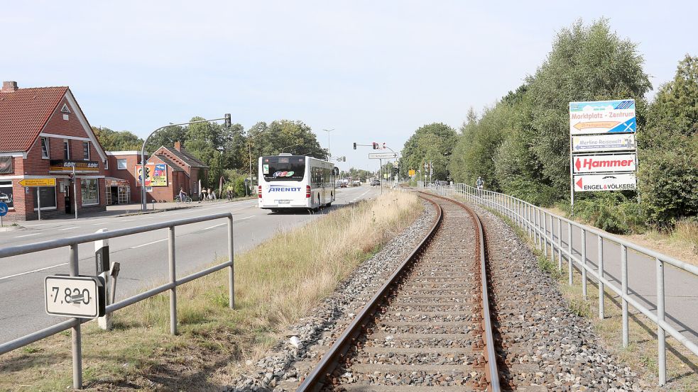 Das Bahngleis in Moordorf. Foto: Romuald Banik