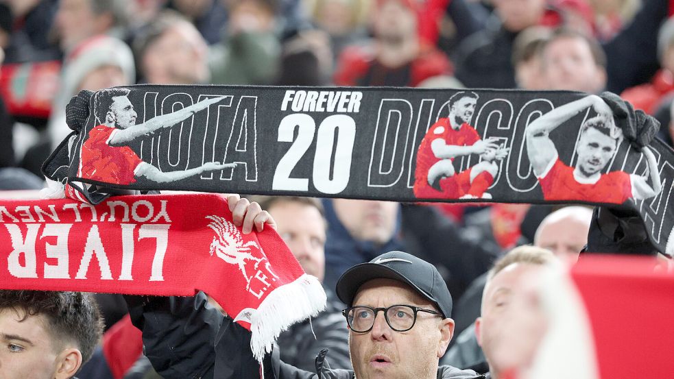 Vor dem Spiel der Reds gegen Wolverhampton sollen Fans und Familie noch einmal die Möglichkeit haben, Abschied von dem verstorbenen Portugiesen und seinem Bruder zu nehmen. Foto: IMAGO/Sportimage