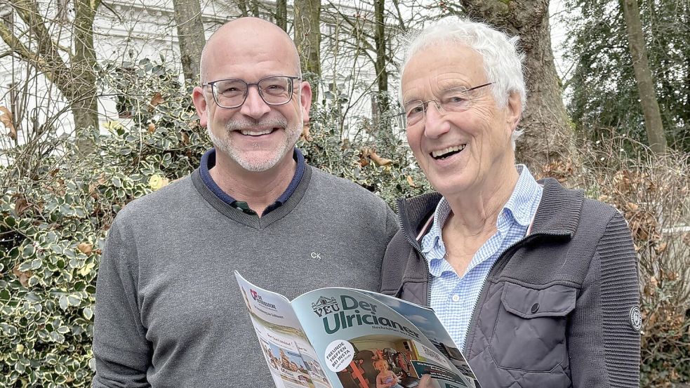 Lars Bakker (li.) und Fritz-Werner Schütt vom Vorstand des VEU freuen sich auf die Gäste bei der Jahreshauptversammlung und Weihnachtsfeier. Foto: Mieke Matthes