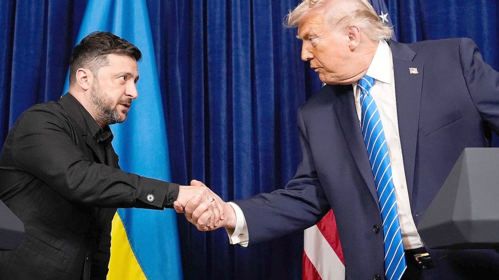 Treffen zwischen Trump und Selenskyj ist zu Ende. Foto: Alex Brandon/AP/dpa