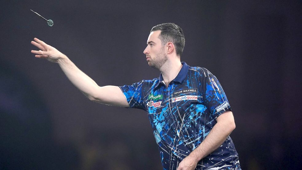 Zu stark für Clemens: Luke Humphries. Foto: John Walton